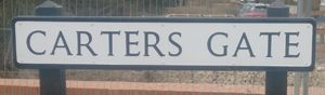 Carters Gate road sign